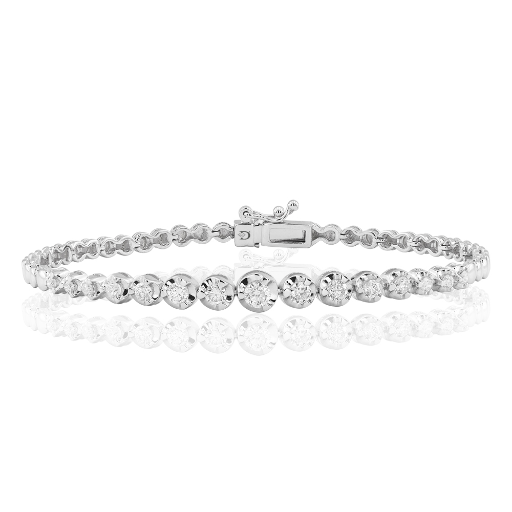 1,09 Ct. Diamond Riviera Bracelet